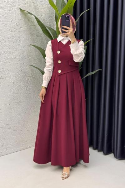 Afitap Jile Tesettür Giyim Bordo