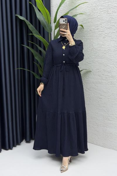 Ahenk Elbise Tesettür Giyim  Lacivert