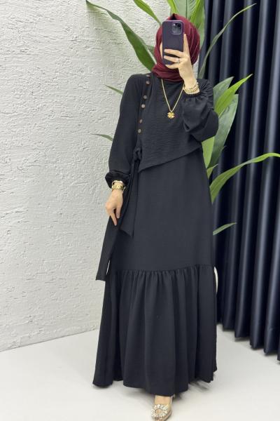 Aycan Elbise Tesettür Giyim Siyah