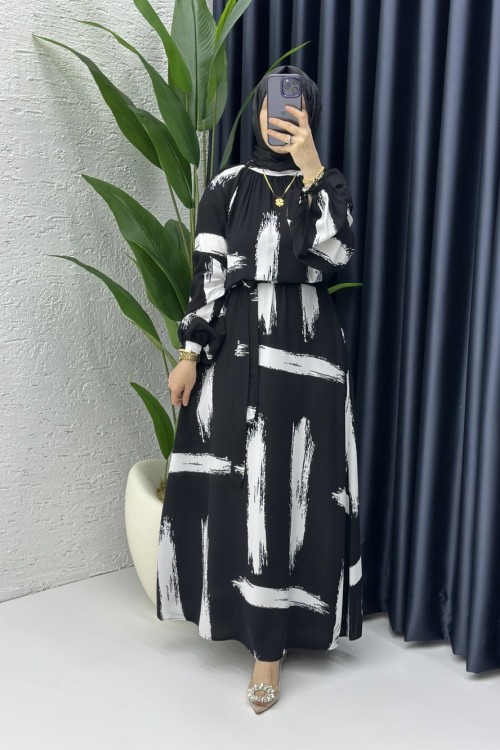 Bahar Elbise Siyah
