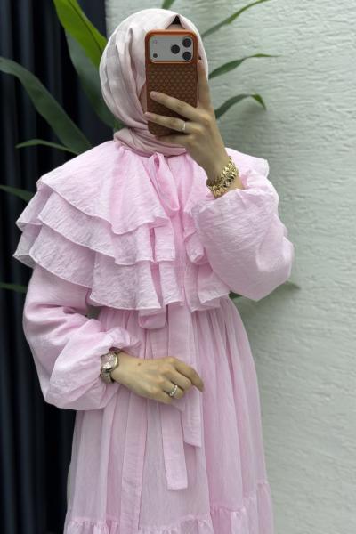 Balım Elbise Tesettür Giyim  Pembe