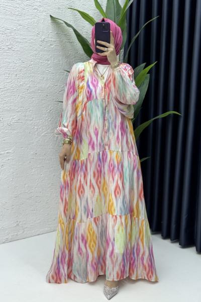 Beste Elbise Tesettür Giyim Pembe