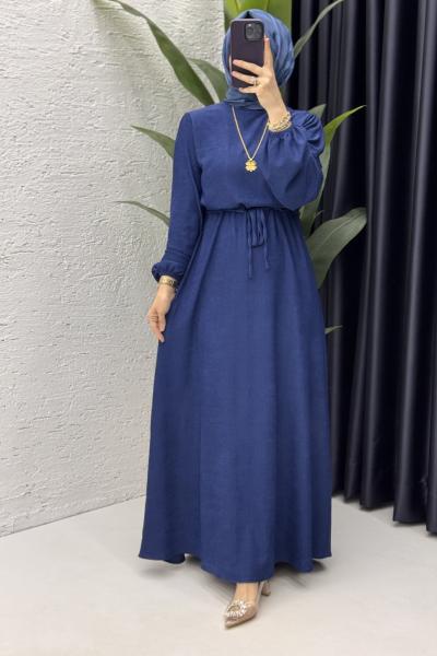 Billur Elbise Tesettür Giyim  Lacivert