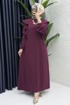 Canan Elbise Tesettür Giyim  Bordo