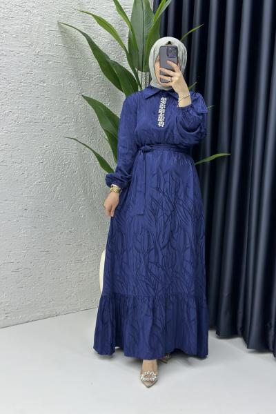 Defne Elbise Lacivert