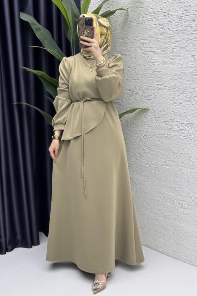 Dila Elbise Tesettür Giyim  Yeşil