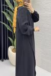 Ecmel Elbise Tesettür Giyim  Siyah