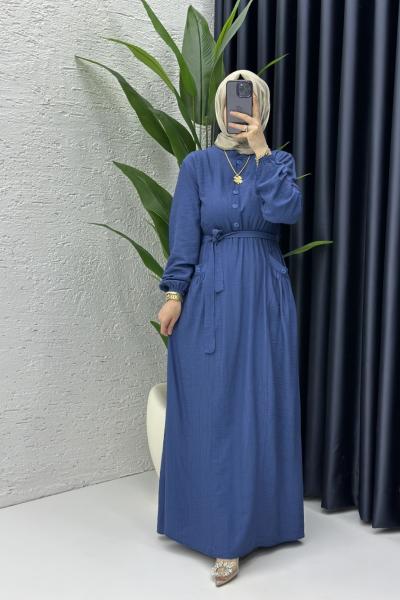 Efsun Elbise İndigo