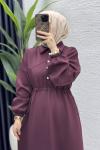 Esma Elbise Tesettür Giyim  Bordo