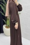 Esme Elbise Tesettür Giyim  Kahve