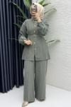 Firuze Pantolon Takım  Küf Yeşili
