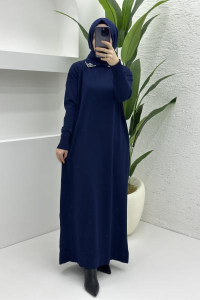 Gaye Elbise Lacivert