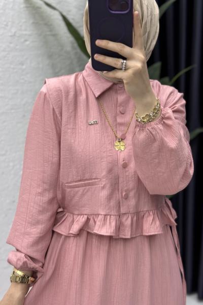 Hüda Elbise Tesettür Giyim Gül