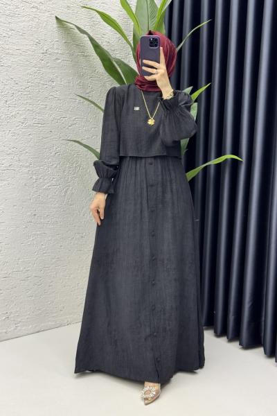 Hürrem Elbise Tesettür Giyim Siyah