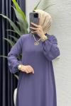 İdil Elbise Tesettür Giyim  Mor