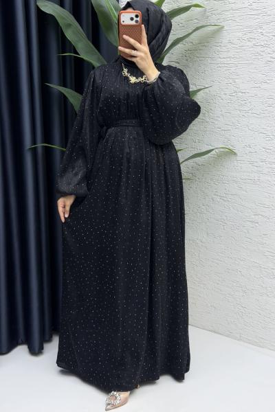 Işıl Elbise Tesettür Giyim Siyah