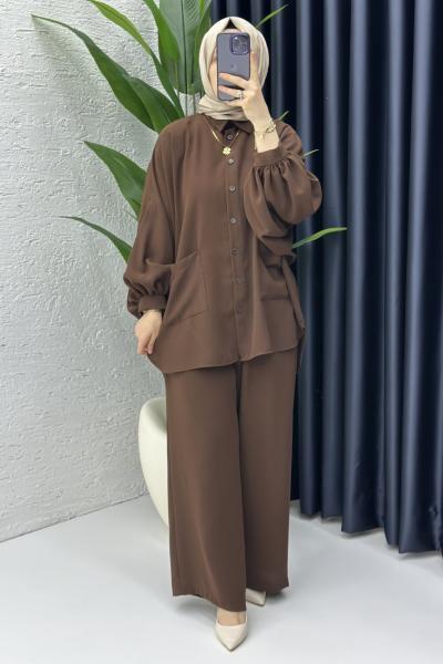 Liva Takım Kahverengi