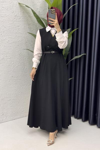 Nadide Jile Tesettür Giyim  Siyah