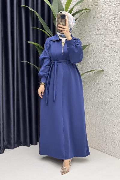 Nare Elbise Tesettür Giyim Lacivert