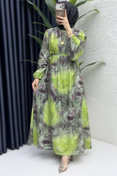 Pera Elbise Tesettür Giyim Yeşil