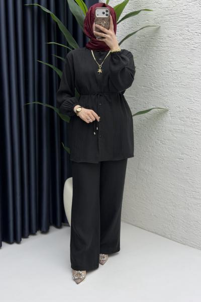 Şehnaz Pantolon Takım Siyah
