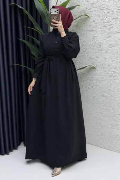 Şura Elbise Tesettür Giyim  Siyah