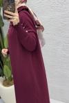 Yasmin Elbise Tesettür Giyim  Bordo