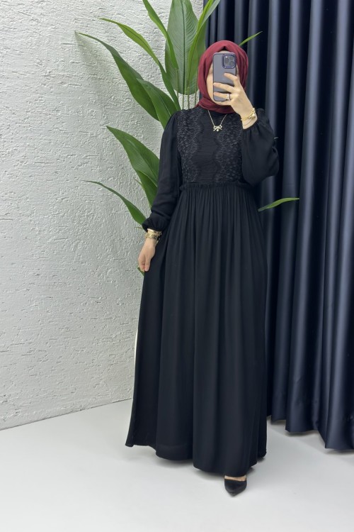 Zeynep Elbise Siyah