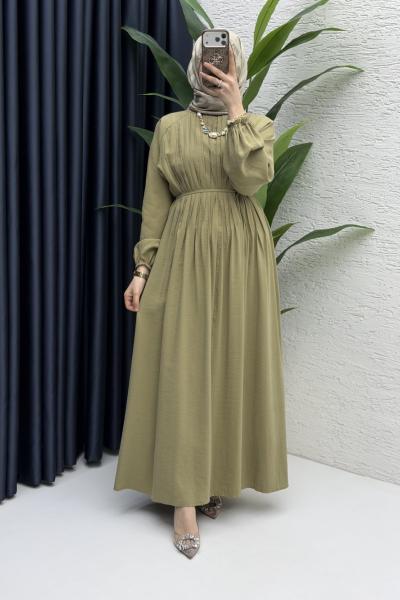 Zişan Elbise Tesettür Giyim  Yeşil