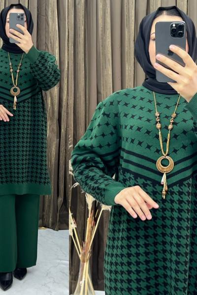 3268 Seren Triko Takım Zümrüt