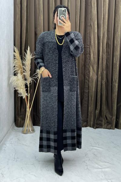 3286 Dilemnaz Hırka Siyah