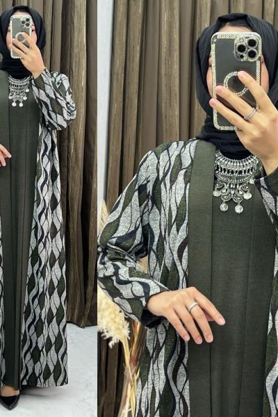 3306 Nehir Elbise Takım Haki