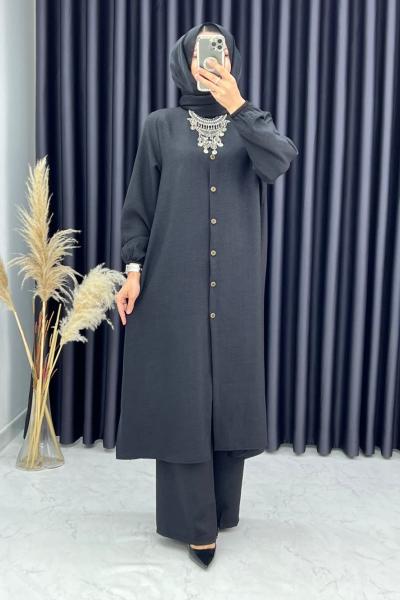 3329 Gülümser Takım Siyah