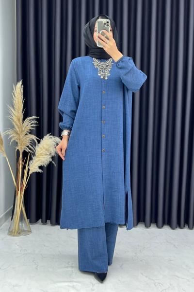 3329 Gülümser Takım Mavi