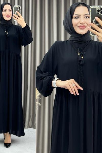 3373 Melek Elbise Siyah