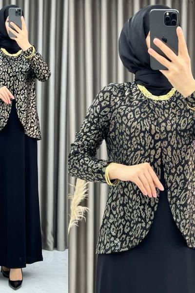 3408 Merve Elbise Gold