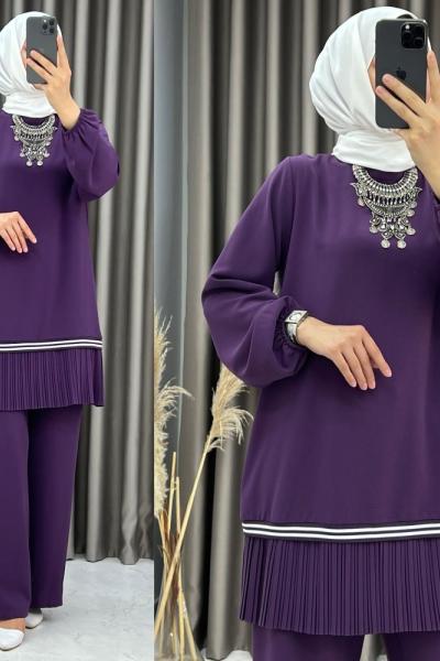 3424 Piliseli Takım Mor