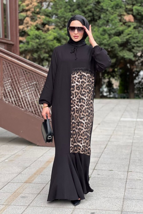 3463 Zülal Elbise Siyah