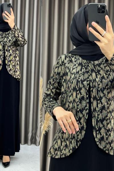 3470 Yasmin Elbise Yaldız