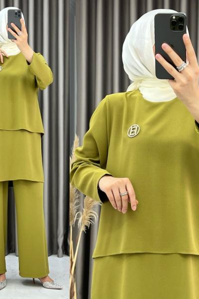 3471 Glam Takım Yağ Yeşili