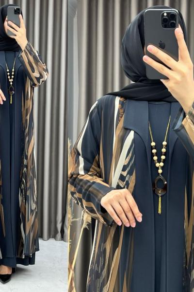 3486 Sale Elbise Takım Gri