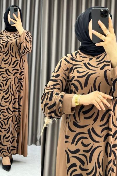 3507 Asya Elbise Camel