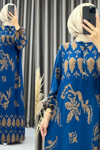 3532 Melisa Elbise İndigo