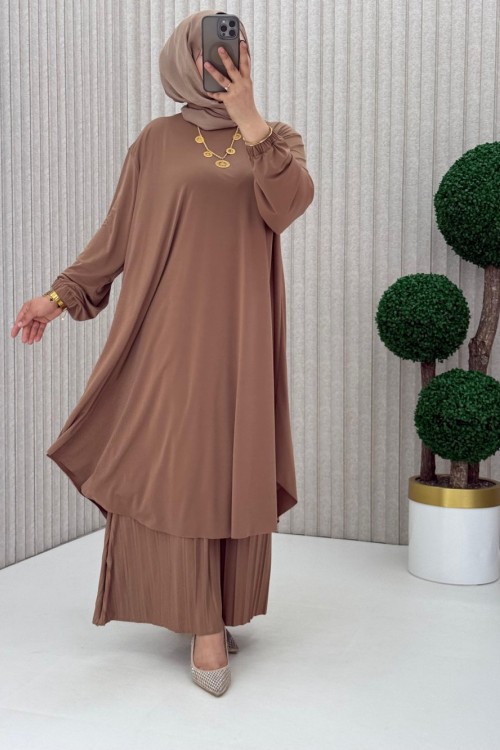 3922 Suzan Piliseli Pantolonlu Takım