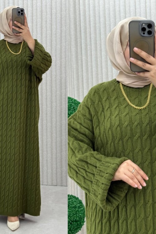 4072 Örgü Triko Elbise