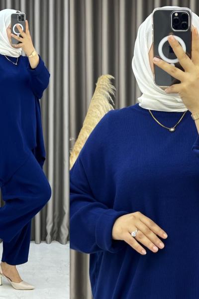 Akçan Triko Şalvar Takım Lacivert