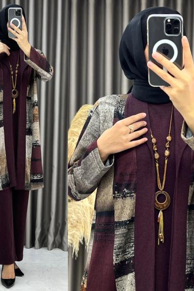 Evrim 3’lü Takım Bordo