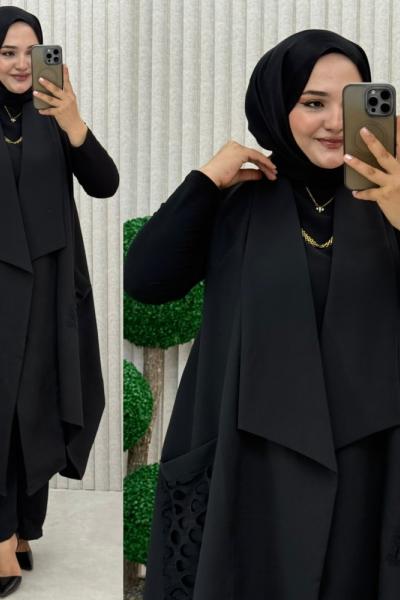 File Detaylı yelek