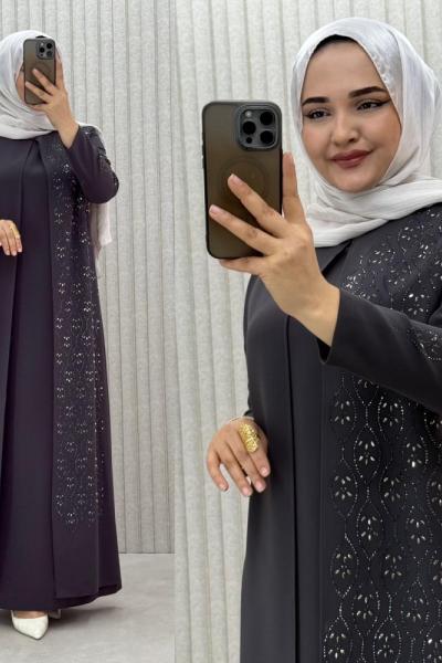 Hanedan Kapaklı Abiye Elbise