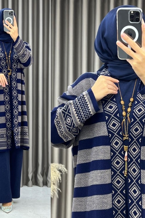 Sabahat 3 Lü Triko Takım